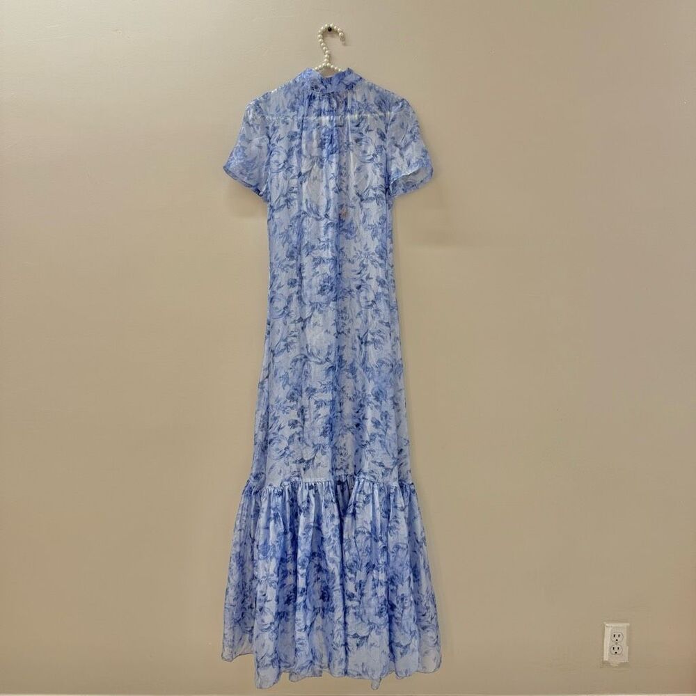 STAUD Light Blue Floral Maxi Dress - Picture 3 of 9